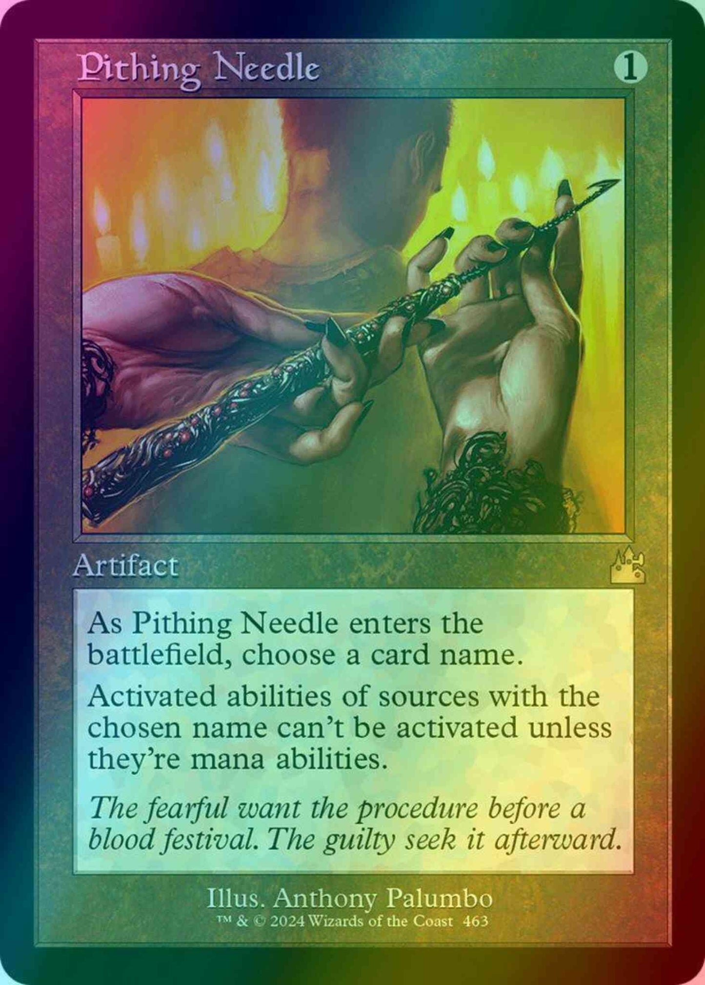 Pithing Needle [463] [Retro Frame] [Ravnica Remastered] [Foil]