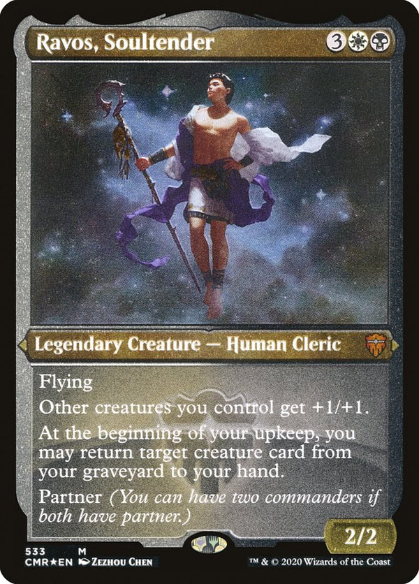 Ravos, Soultender [533] [Commander Legends] [Etched Foil]