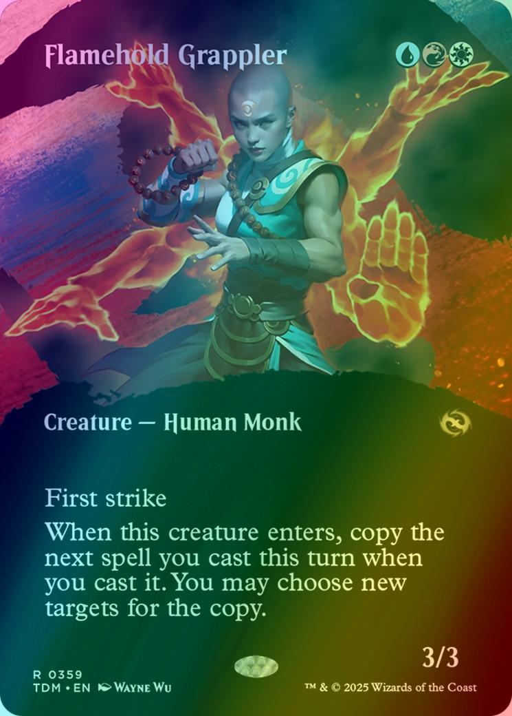 Flamehold Grappler [359] [Borderless] [Clan] [Tarkir: Dragonstorm] [Foil]