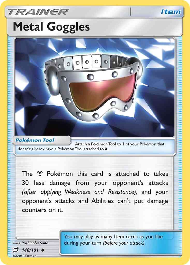Metal Goggles - 148/181 - Uncommon [sm9-148] [Reverse Holo]
