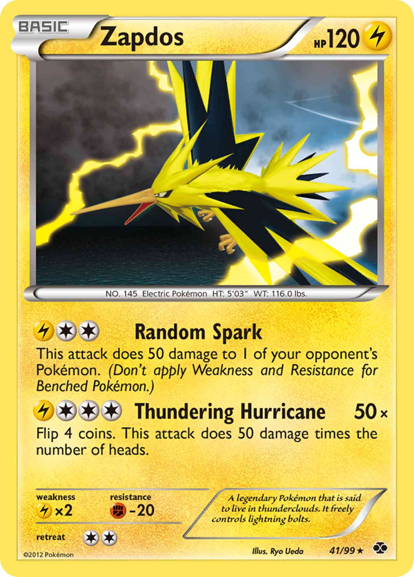 Zapdos - 41/99 - Rare Holo [bw4-41] [Holo]