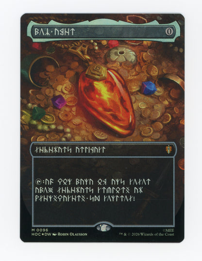 Mox Amber — Dwarvish|Borderless|Dwarvish Language|Foil — ID 20366