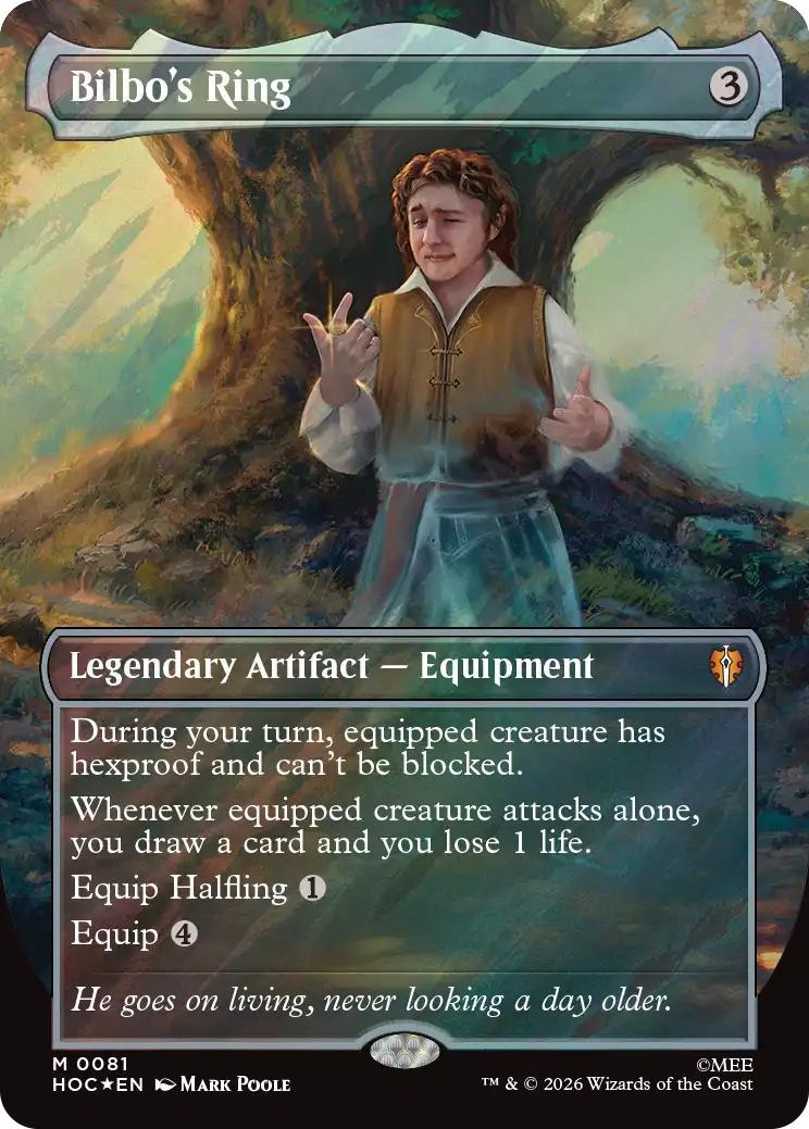 Bilbo's Ring [81] [Borderless] [Classic Artist] [The Hobbit: Commander] [Surge Foil]