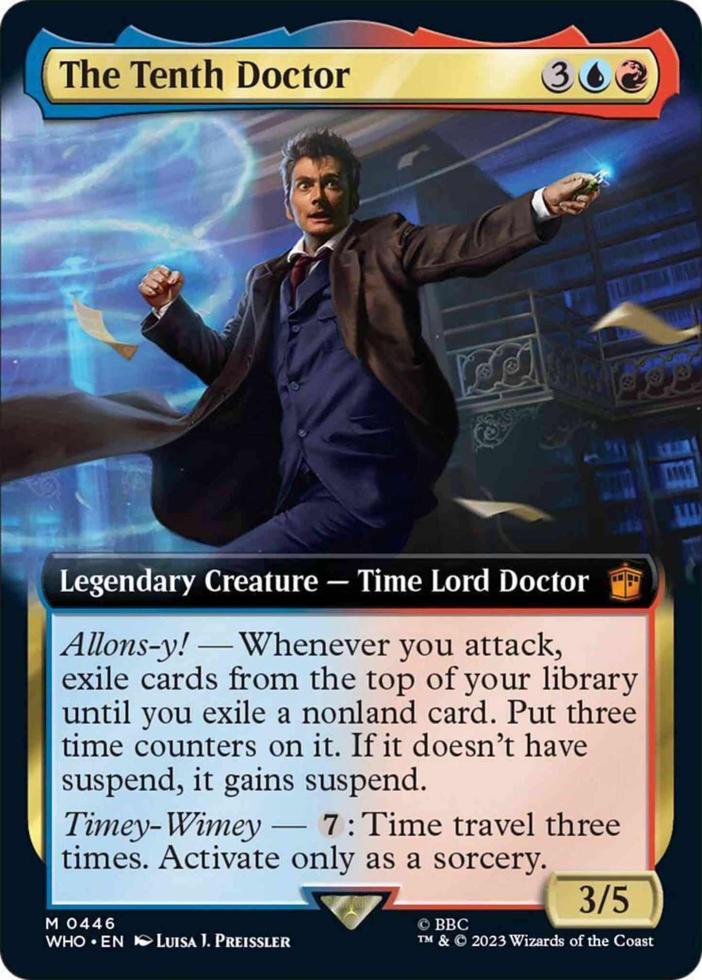 The Tenth Doctor [446] [Extended Art] [Universes Beyond: Doctor Who] [Non-Foil]