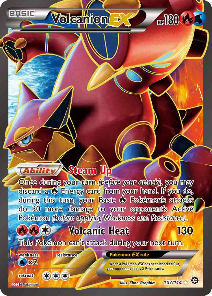 Volcanion-EX - 107/114 - Rare Ultra [xy11-107] [Ultra]