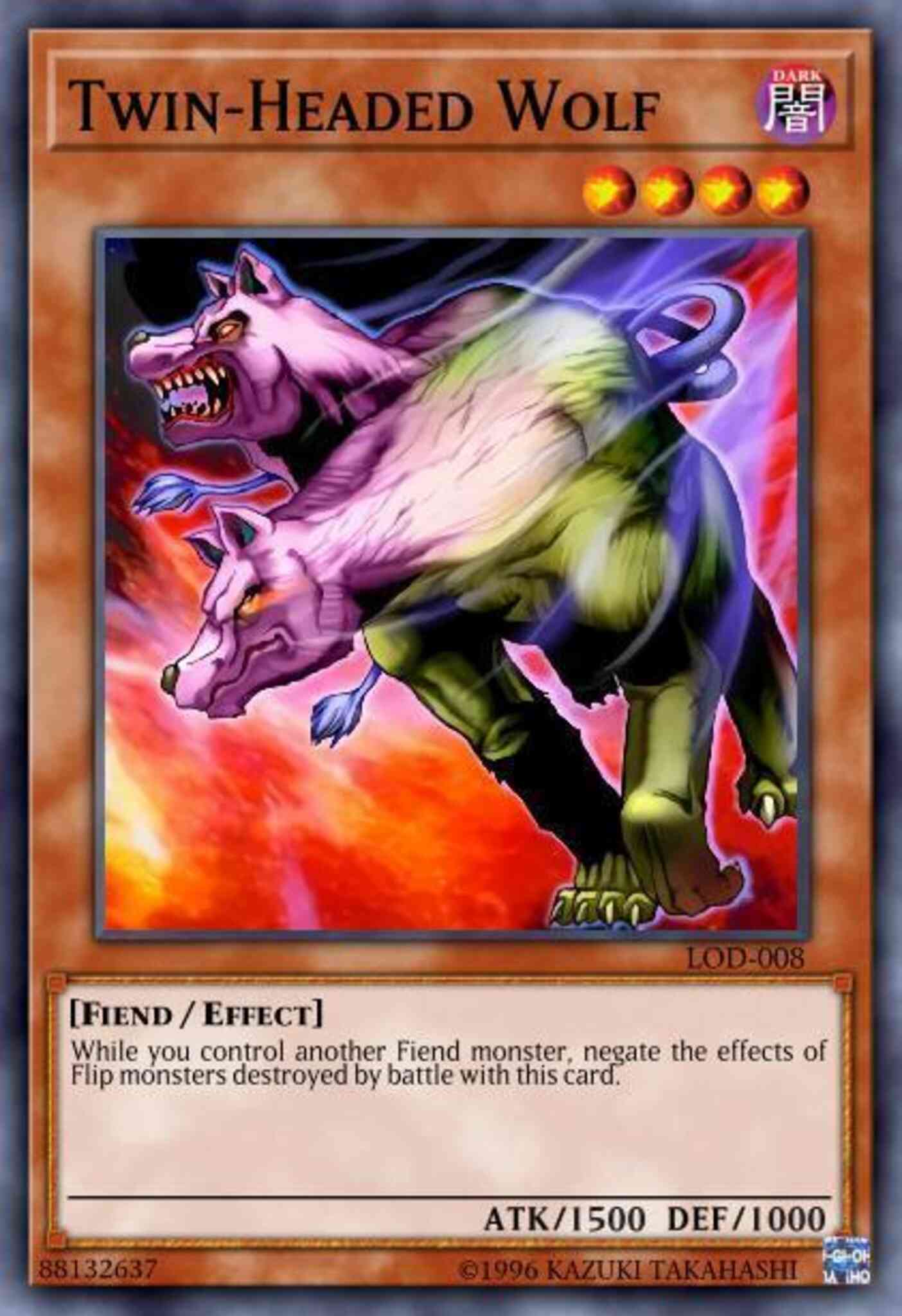 Twin-Headed Wolf - LOD-008 - Common - 1st Edition