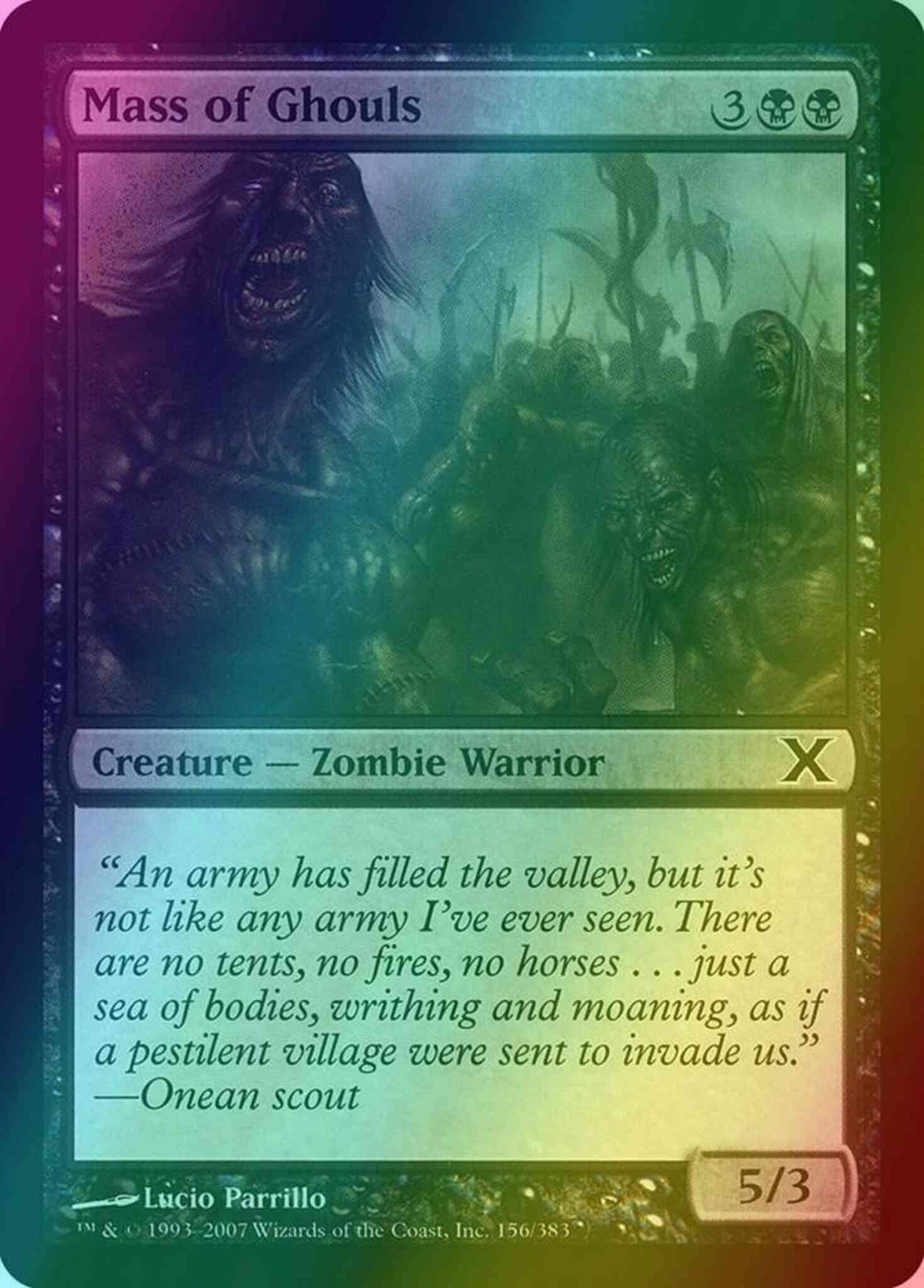 Mass of Ghouls [156] [Tenth Edition] [Foil]