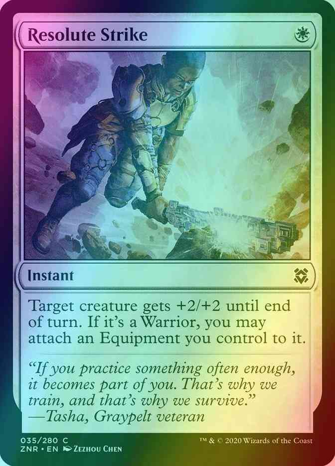 Resolute Strike [35] [Zendikar Rising] [Foil]