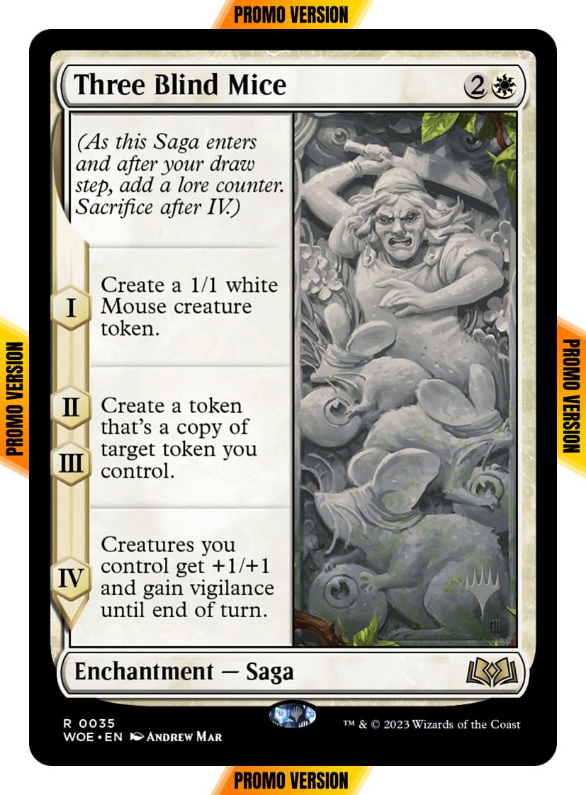 Three Blind Mice [35p] [Promo Pack] [Wilds of Eldraine: Promos] [Non-Foil]