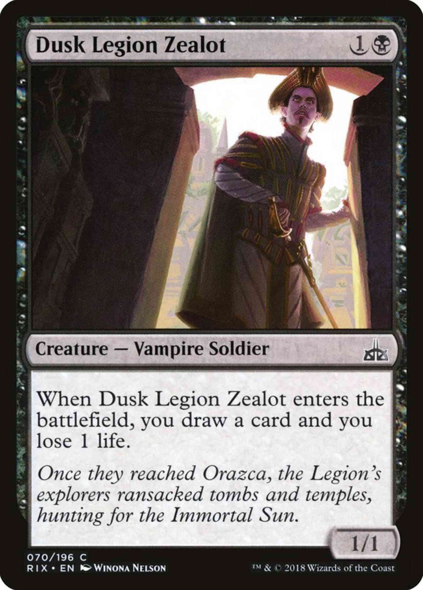 Dusk Legion Zealot [70] [Rivals of Ixalan] [Non-Foil]