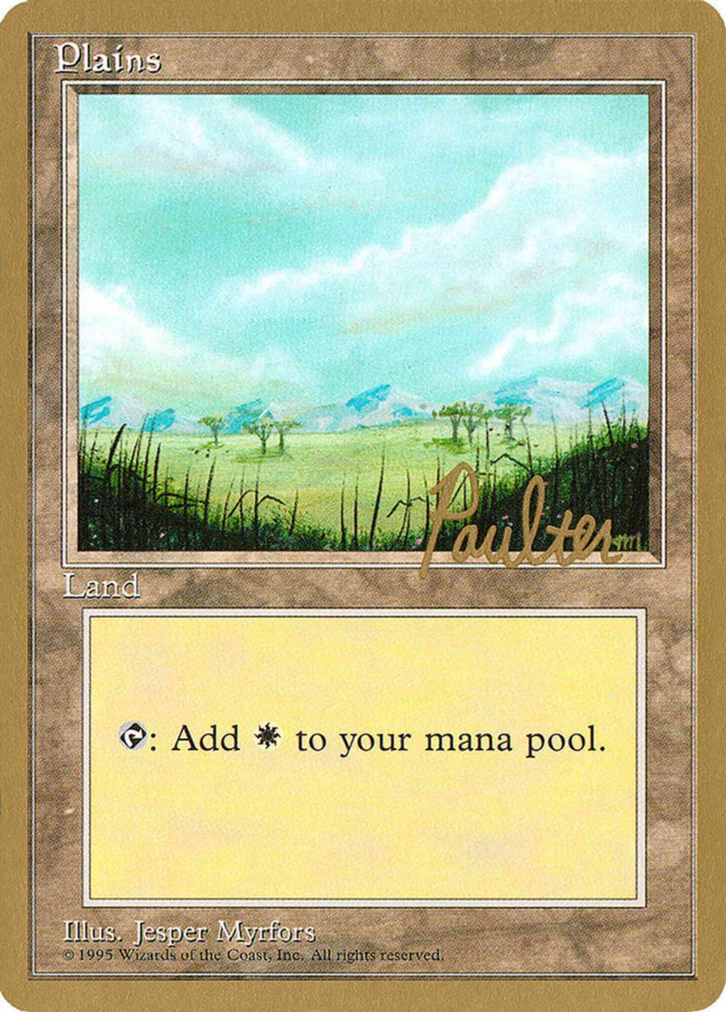 Plains [pp365] [Preston Poulter] [With Trees] [Pro Tour Collector Set] [Non-Foil]