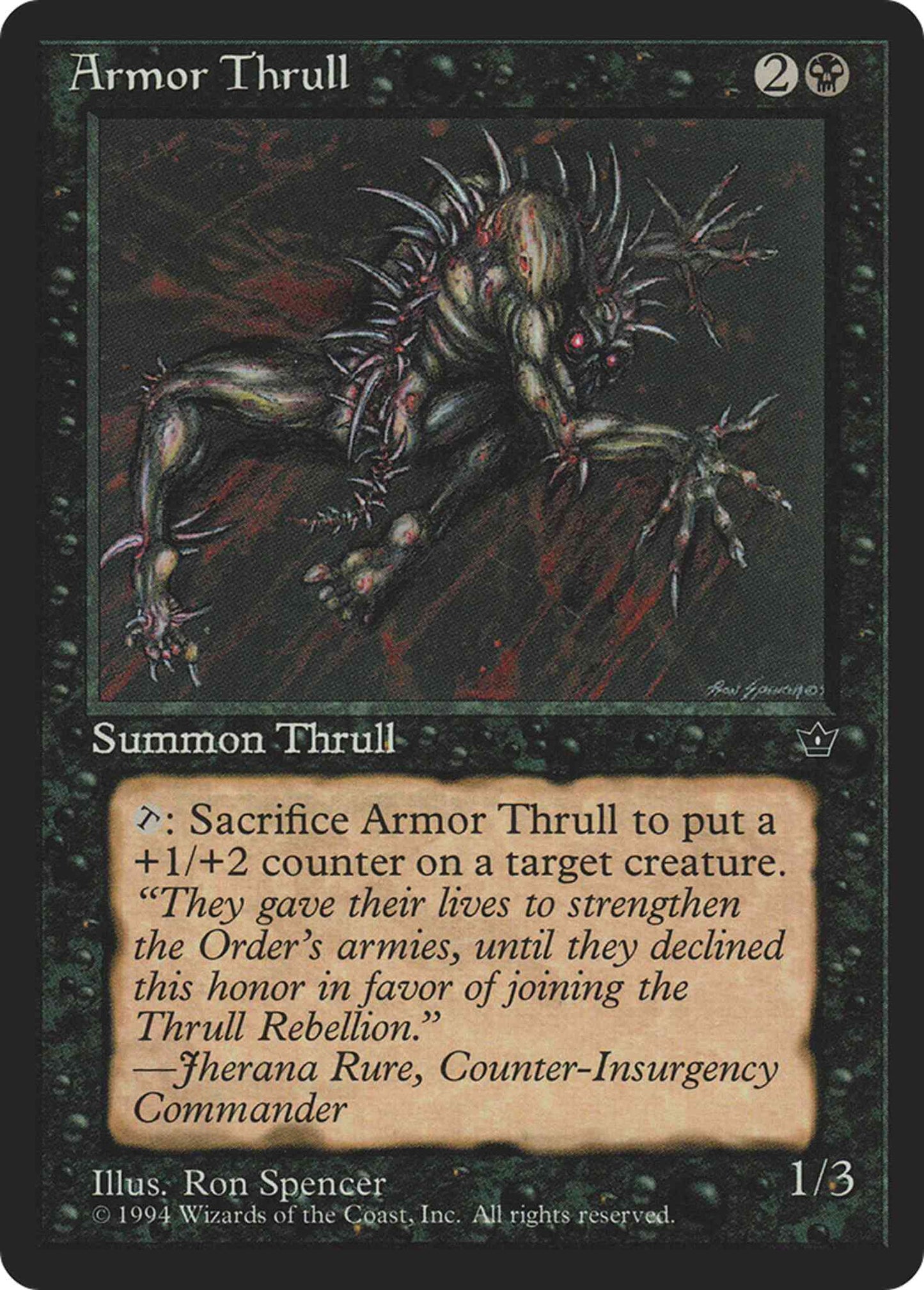 Armor Thrull [Ron Spencer] [33b] [Fallen Empires] [Non-Foil]