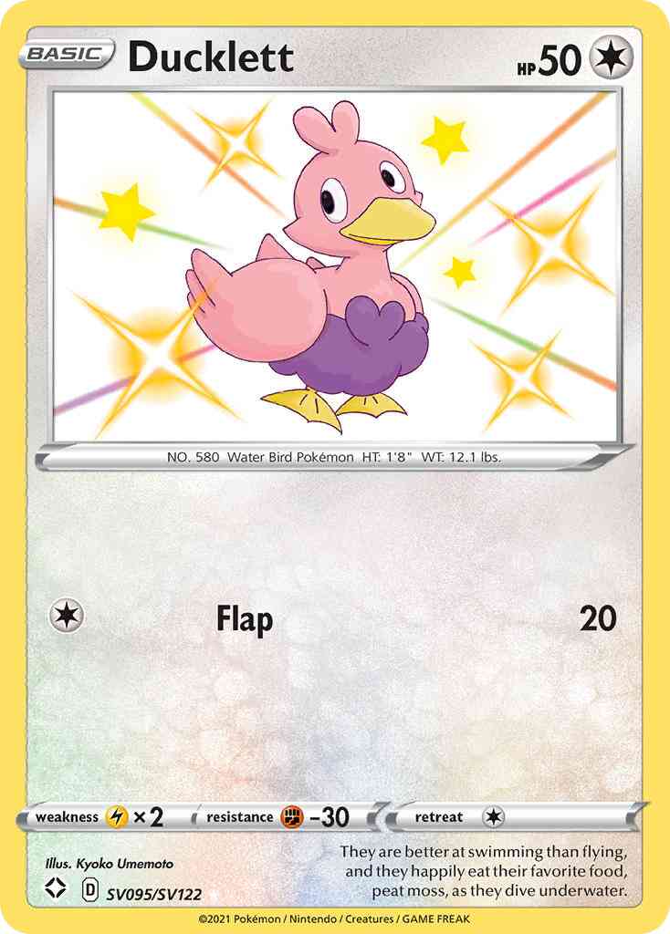 Ducklett - SV095/SV122 - Rare Shiny [swsh45sv-SV095] [Holo]