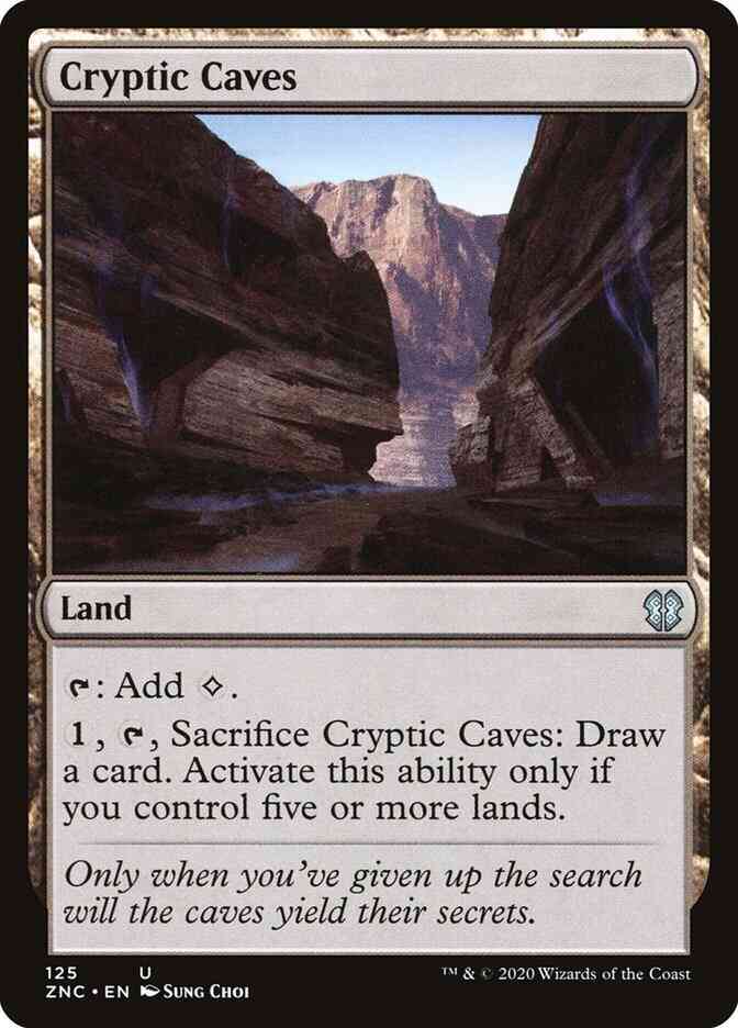 Cryptic Caves [125] [Zendikar Rising Commander] [Non-Foil]