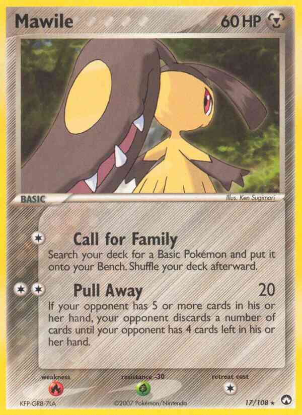 Mawile - 17/108 - Rare [ex16-17] [Reverse Holo]