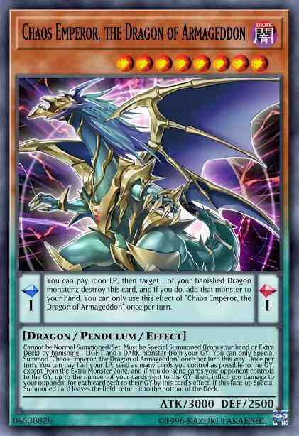 Chaos Emperor, the Dragon of Armageddon - YCSW-EN011 - Ultra Rare - Limited
