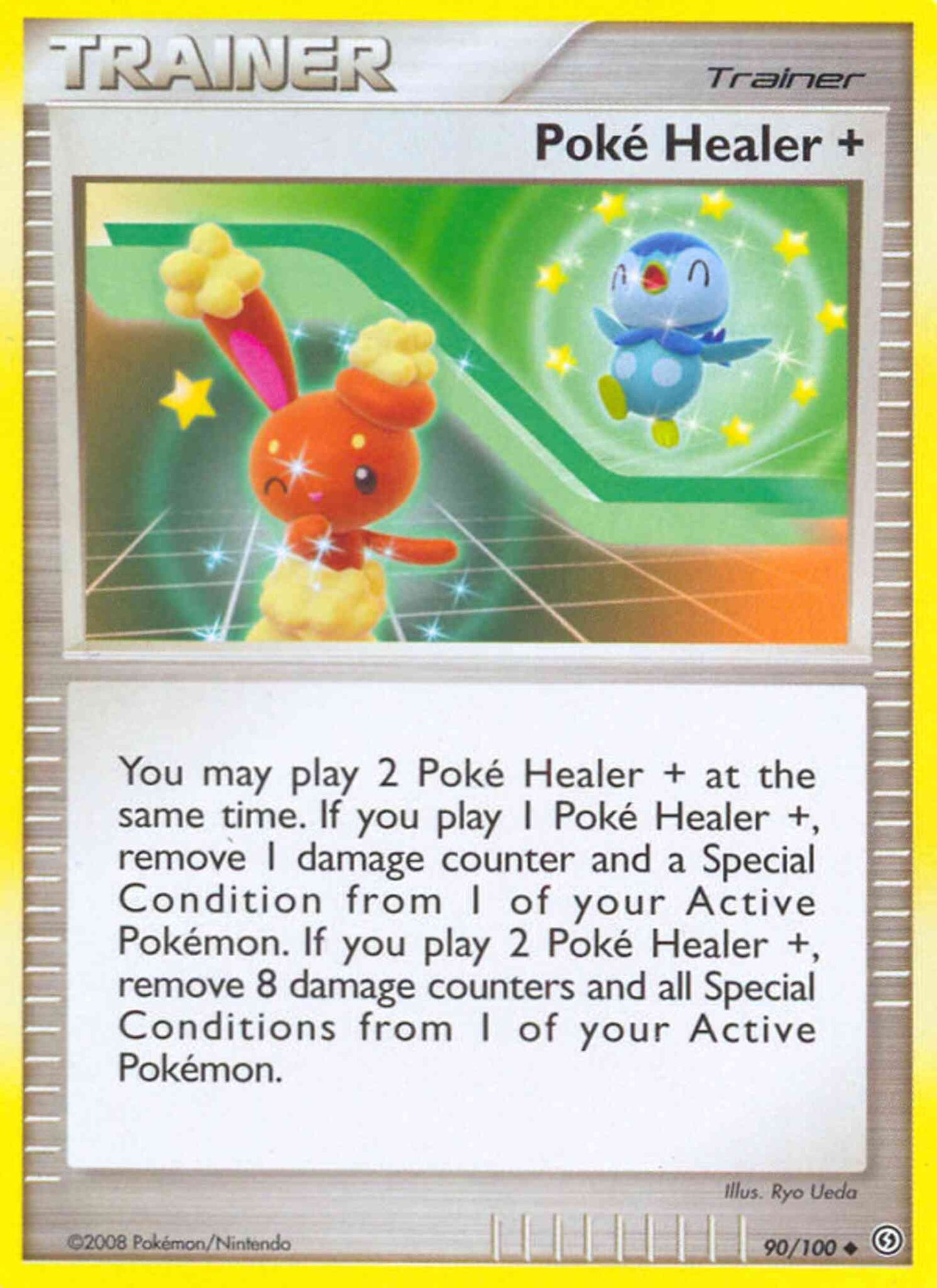 Poké Healer + - 90/100 - Uncommon [dp7-90] [Reverse Holo]