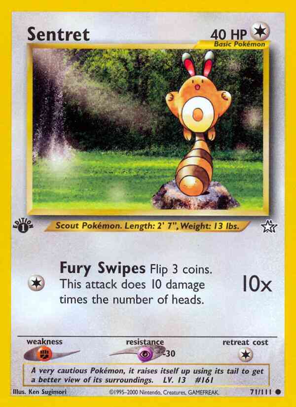 Sentret - 71/111 - Common - 1st Edition [neo1-71] [Non-Holo]