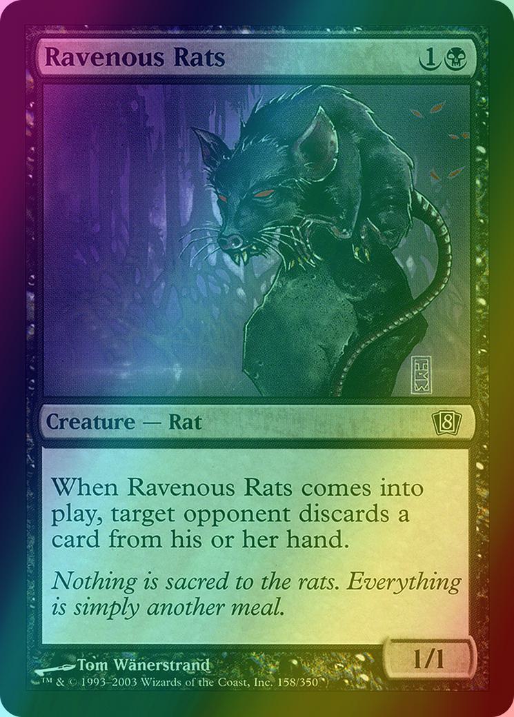Ravenous Rats [158x] [Eighth Edition] [Foil]