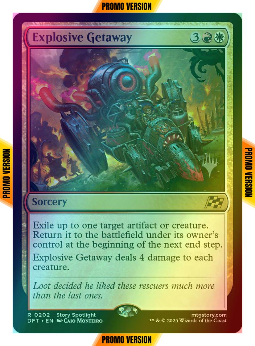 Explosive Getaway [202p] [Promo Pack] [Aetherdrift: Promos] [Foil]