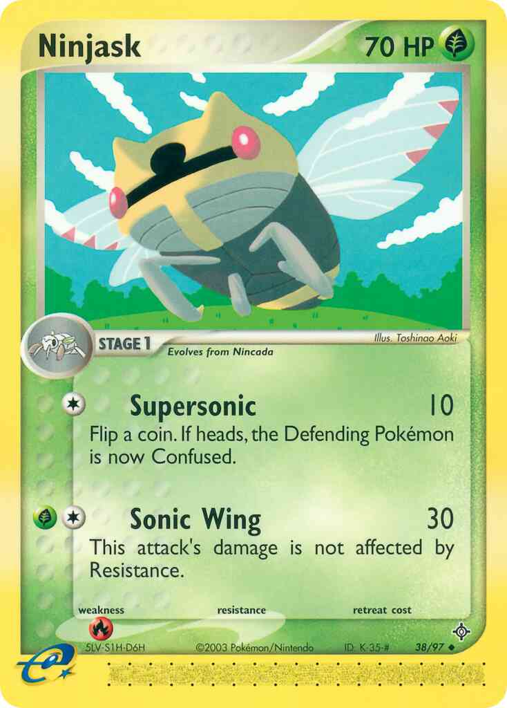 Ninjask - 38/97 - Uncommon [ex3-38] [Non-Holo]