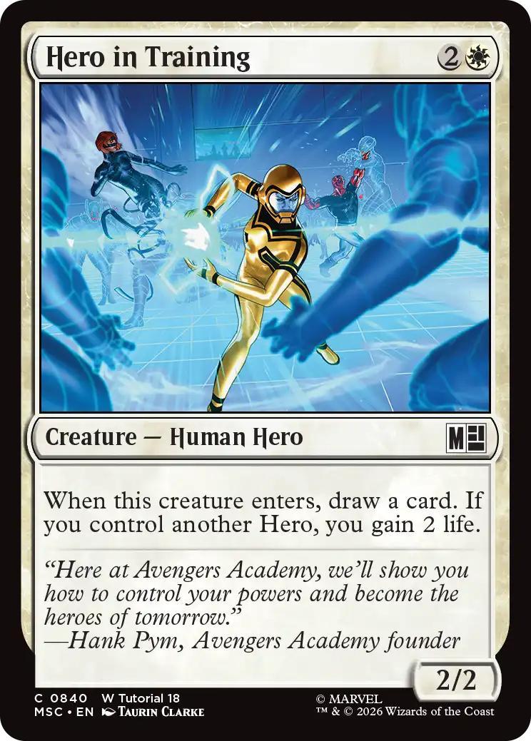 Hero in Training [840] [Beginner Box] [Marvel Super Heroes: Commander] [Non-Foil]