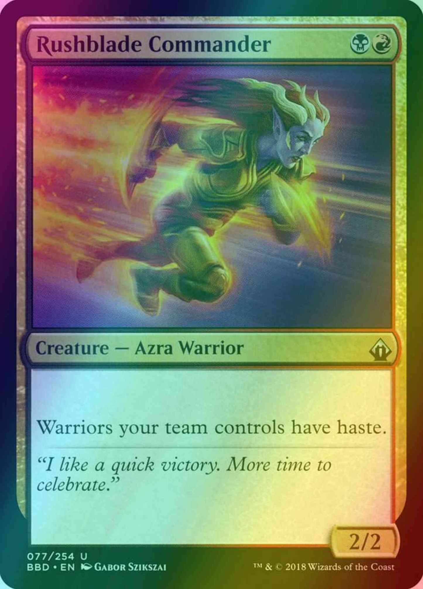 Rushblade Commander [77] [Battlebond] [Foil]