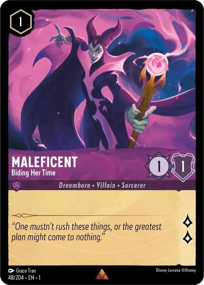 Maleficent - Biding Her Time - 48/204 [The First Chapter] [Cold Foil]