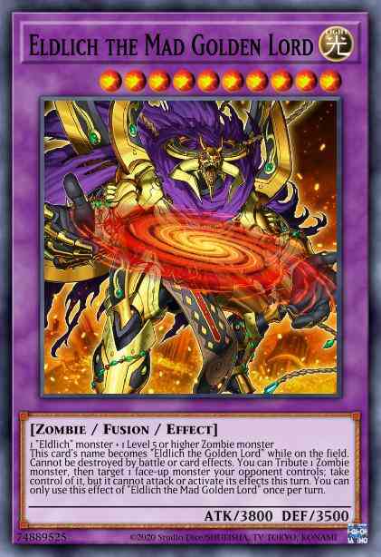 Eldlich the Mad Golden Lord - BLVO-EN040 - Secret Rare - 1st Edition