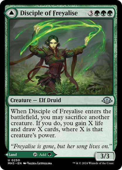 Disciple of Freyalise // Garden of Freyalise [250] [Modern Horizons 3] [Non-Foil]