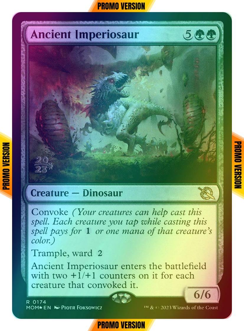 Ancient Imperiosaur [174s] [Prerelease] [March of the Machine: Promos] [Foil]