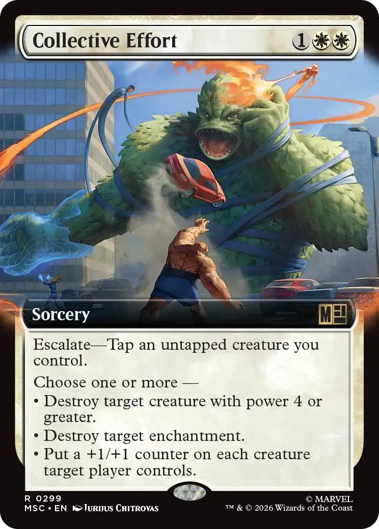 Collective Effort [299] [Extended Art] [Marvel Super Heroes: Commander] [Non-Foil]