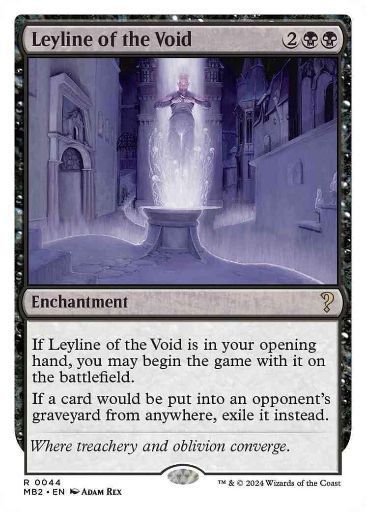 Leyline of the Void [44] [White Border] [Mystery Booster 2] [Non-Foil]