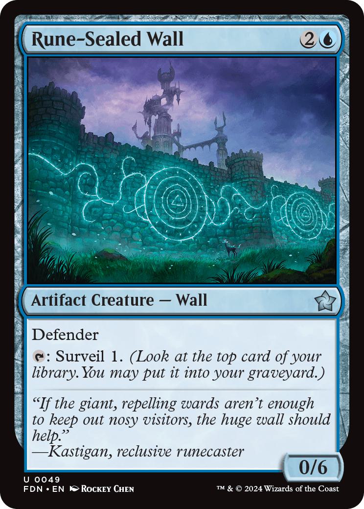 Rune-Sealed Wall [49] [Foundations] [Foil]