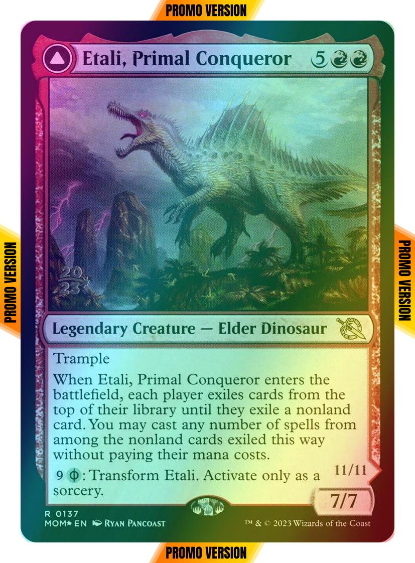 Etali, Primal Conqueror // Etali, Primal Sickness [137s] [Prerelease] [March of the Machine: Promos] [Foil]