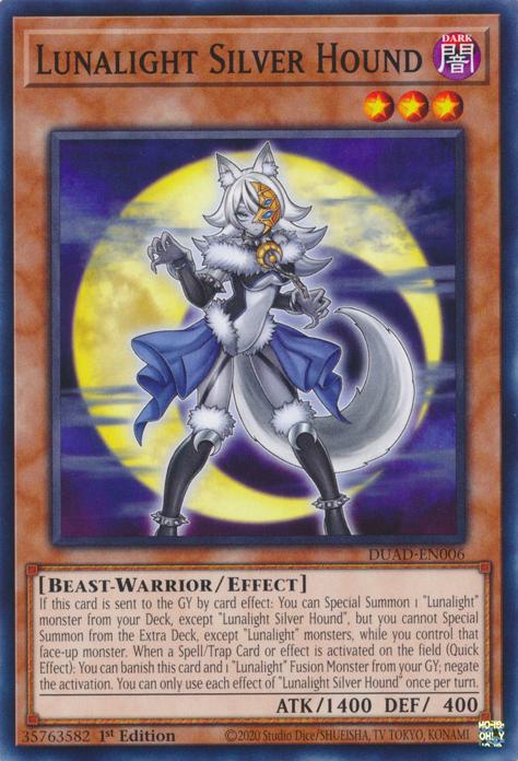Lunalight Silver Hound - DUAD-EN006 - Common - 1st Edition