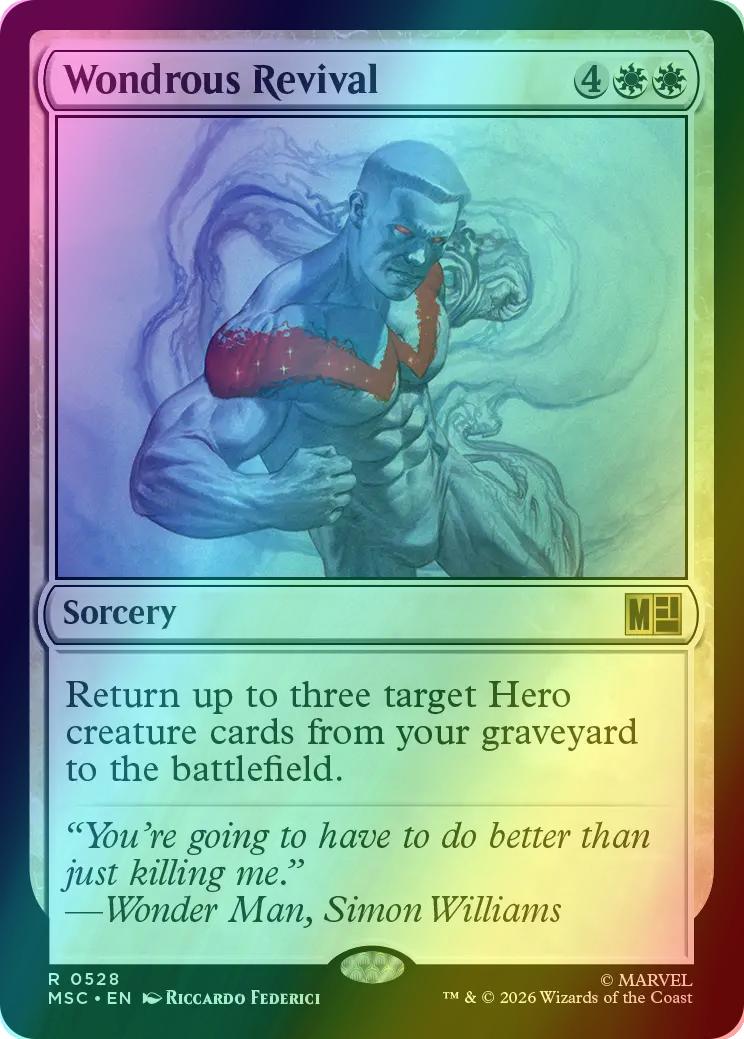 Wondrous Revival [528] [Beginner Box] [Marvel Super Heroes: Commander] [Foil]