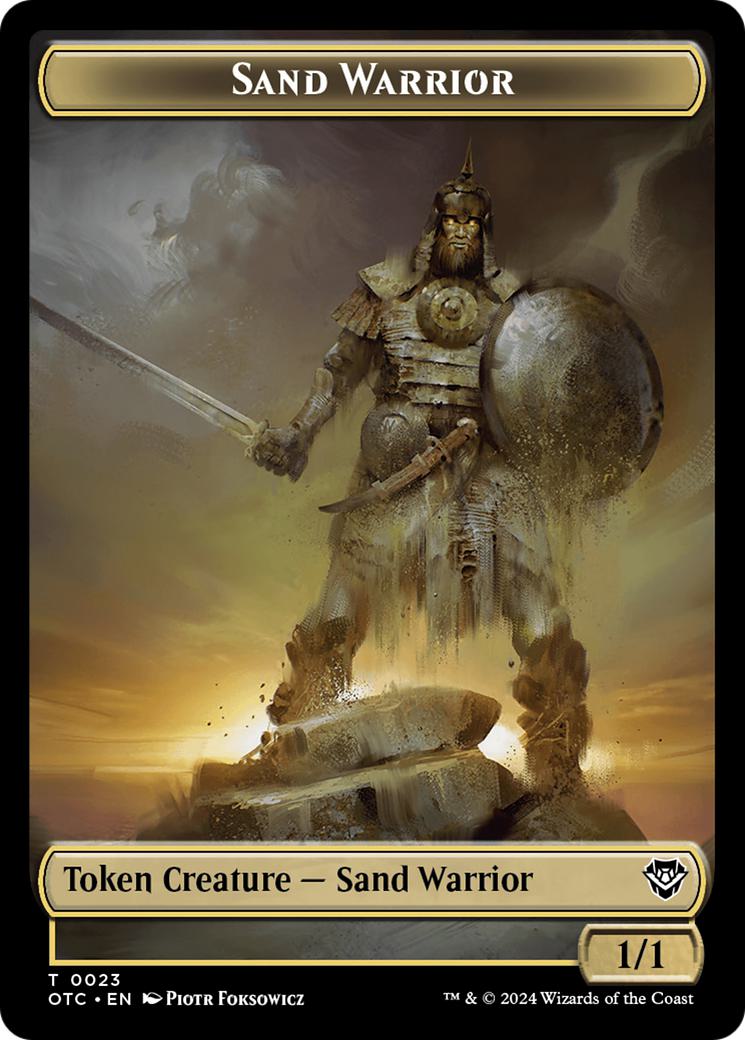 Plant Token (19) // Sand Warrior Token (23) [Outlaws of Thunder Junction: Commander: Tokens] [Non-Foil]