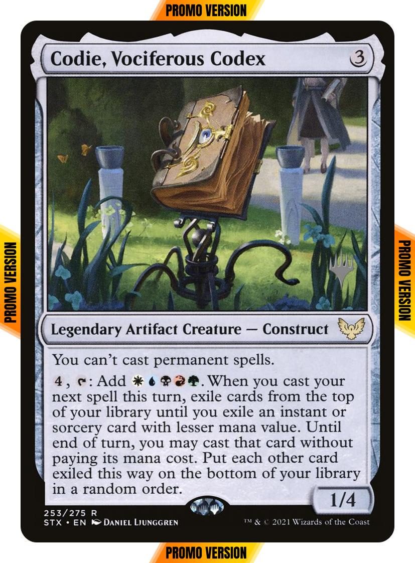 Codie, Vociferous Codex [Promo Pack] [253p] [Strixhaven: School of Mages Promos] [Non-Foil]