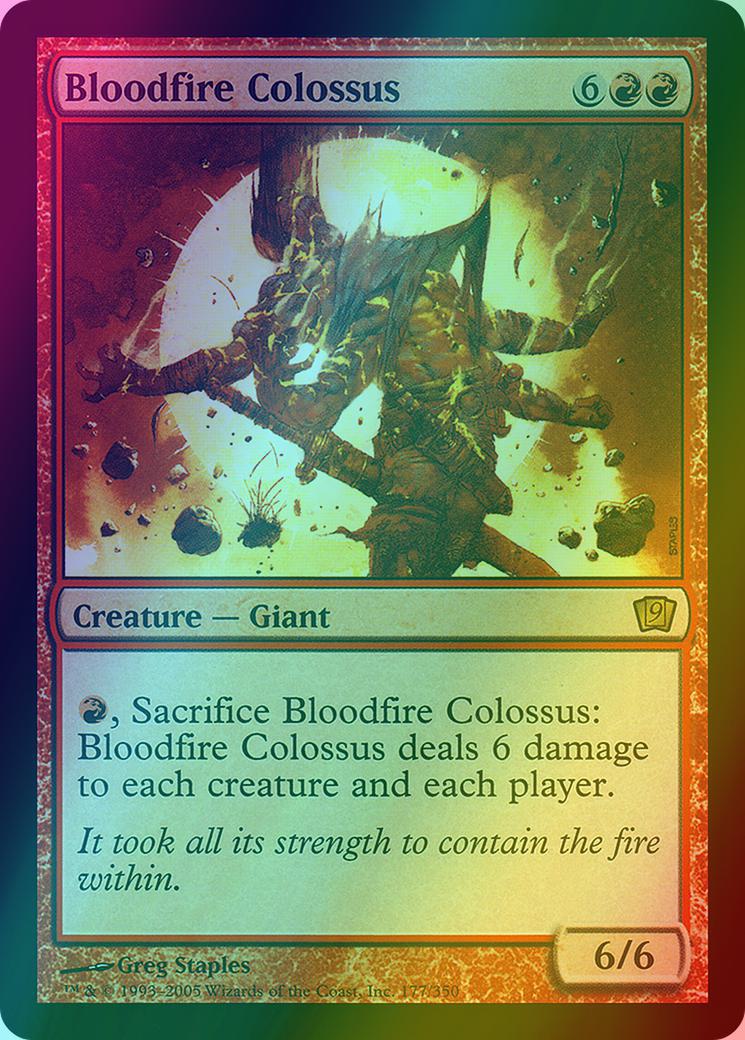 Bloodfire Colossus [177x] [Ninth Edition] [Foil]