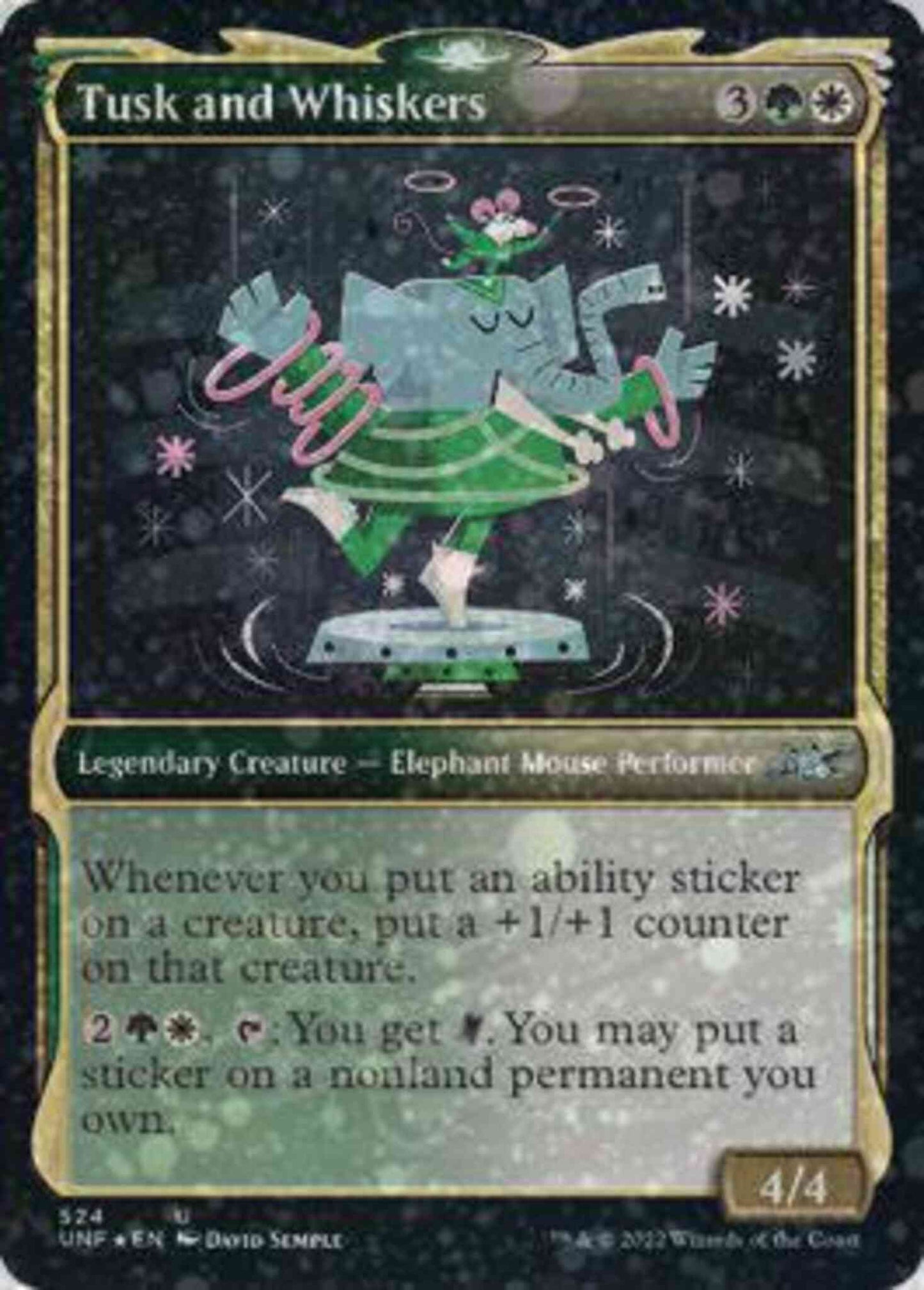 Tusk and Whiskers [524] [Showcase Cards of Tomorrow] [Unfinity] [Galaxy Foil]