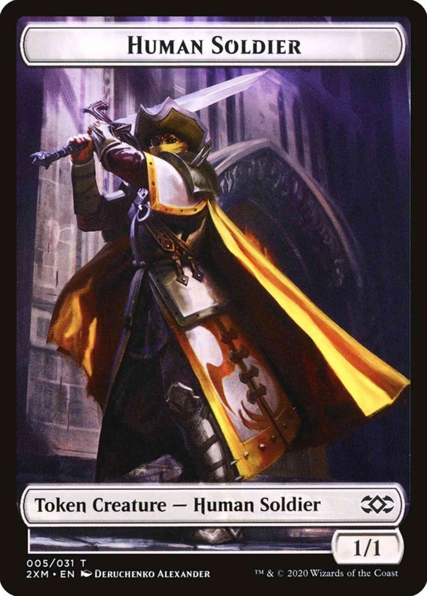 Human Soldier Token [05] [Double Masters Tokens] [Non-Foil]