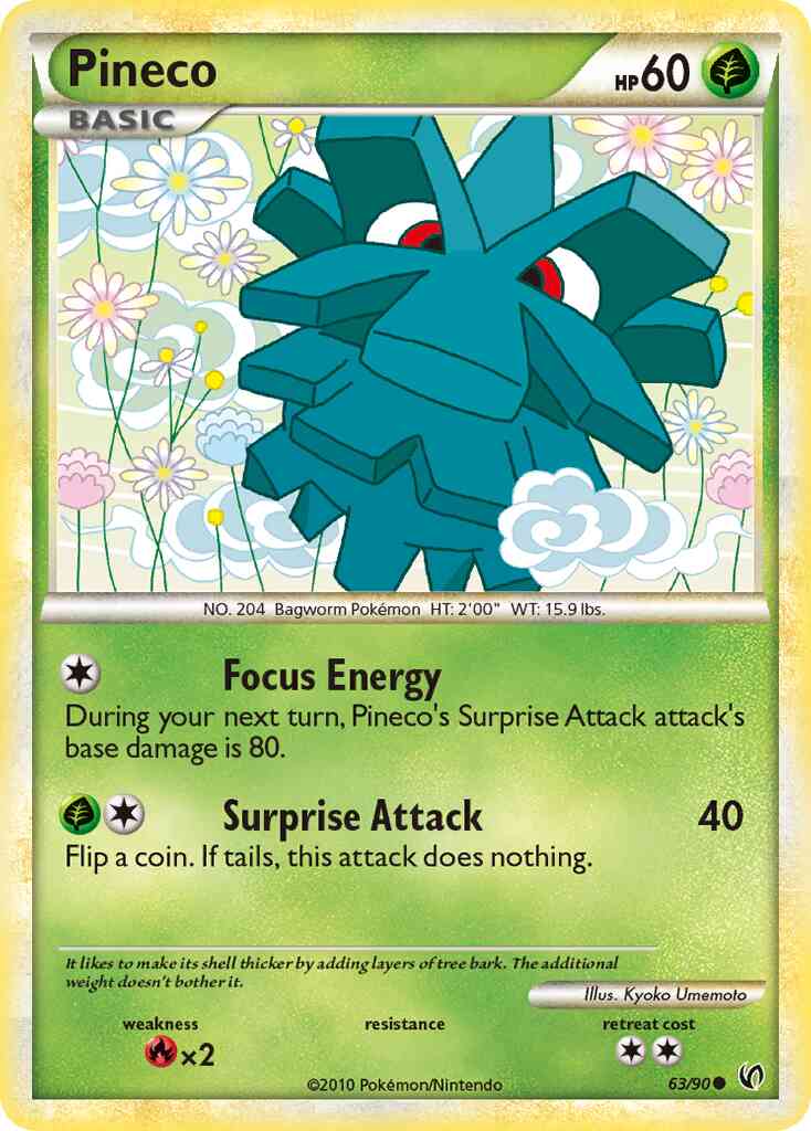 Pineco - 63/90 - Common [hgss3-63] [Non-Holo]