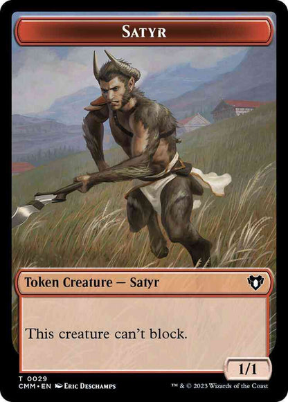 Satyr Token (29) // Treasure Token (48) [Commander Masters: Tokens] [Non-Foil]