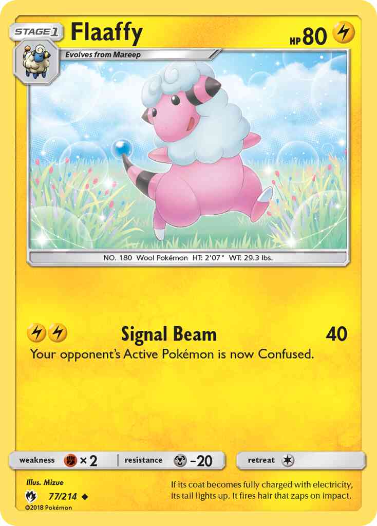 Flaaffy - 77/214 - Uncommon [sm8-77] [Reverse Holo]