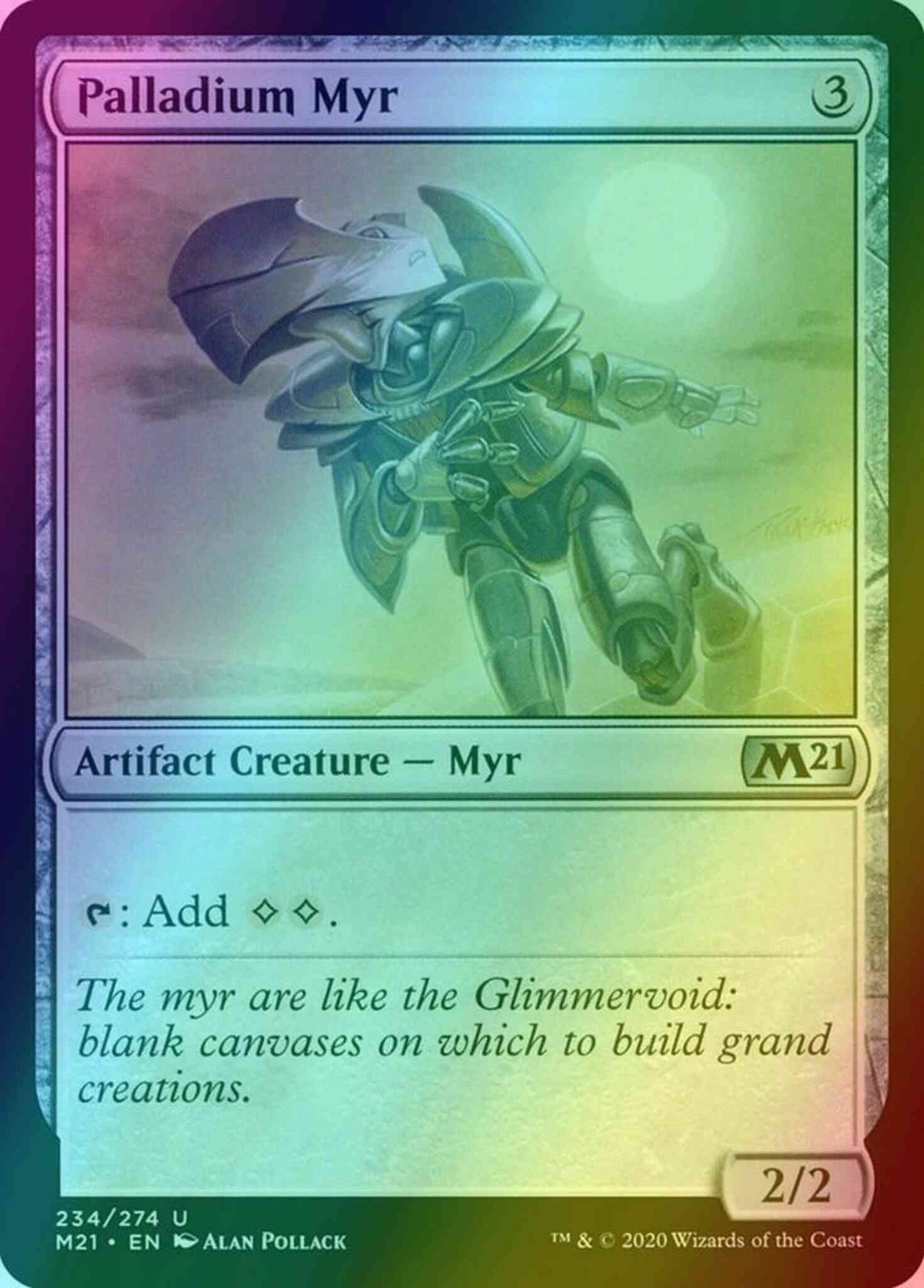Palladium Myr [234] [Core Set 2021] [Foil]