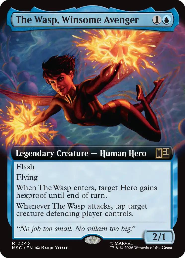 The Wasp, Winsome Avenger [343] [Extended Art] [Marvel Super Heroes: Commander] [Non-Foil]