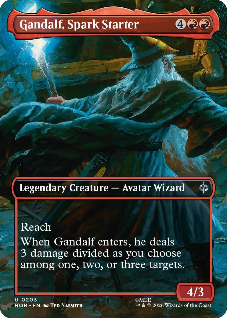 Gandalf, Spark Starter [203] [Borderless] [Scene] [The Hobbit] [Non-Foil]
