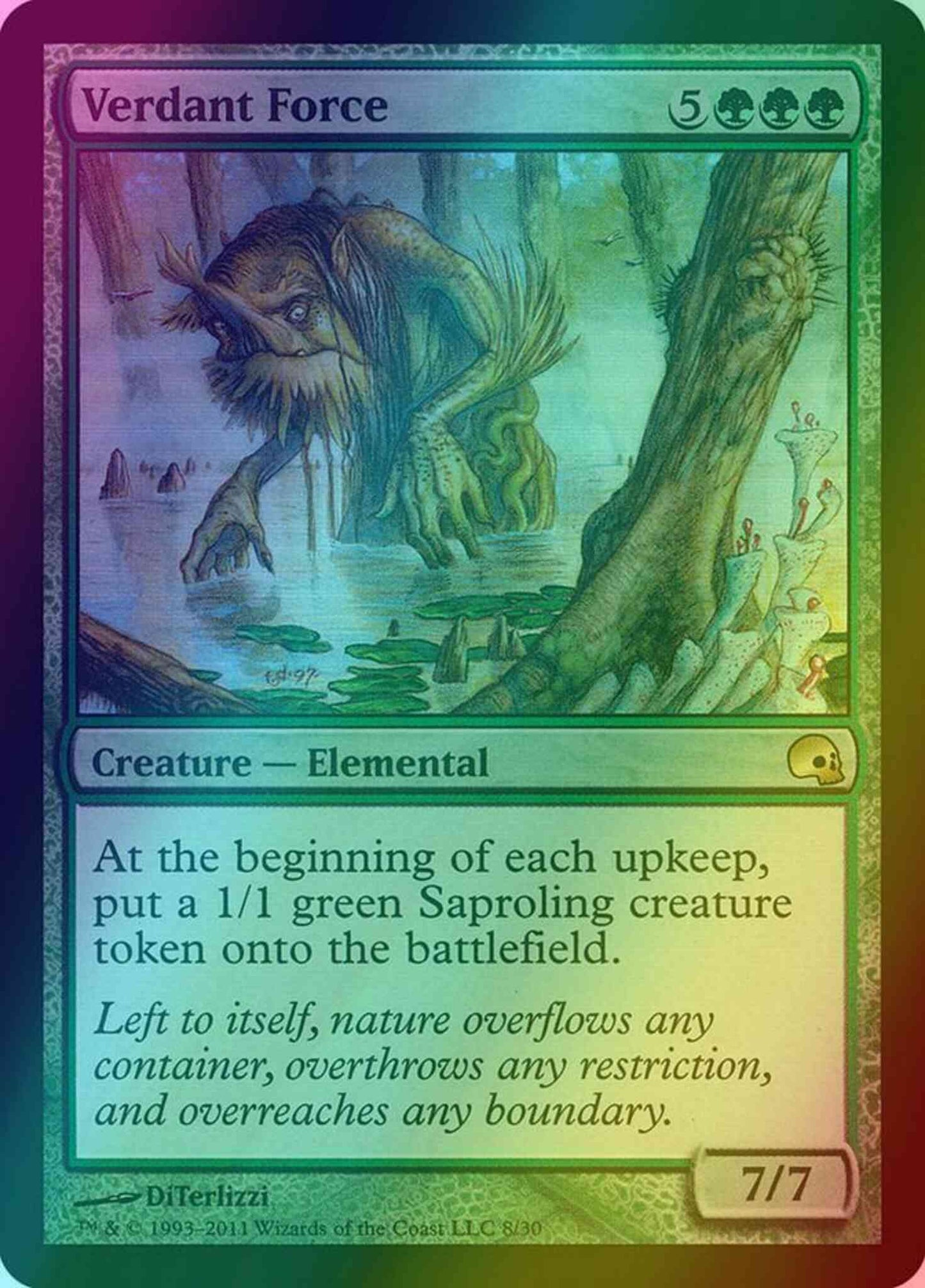 Verdant Force [8] [Premium Deck Series: Graveborn] [Foil]