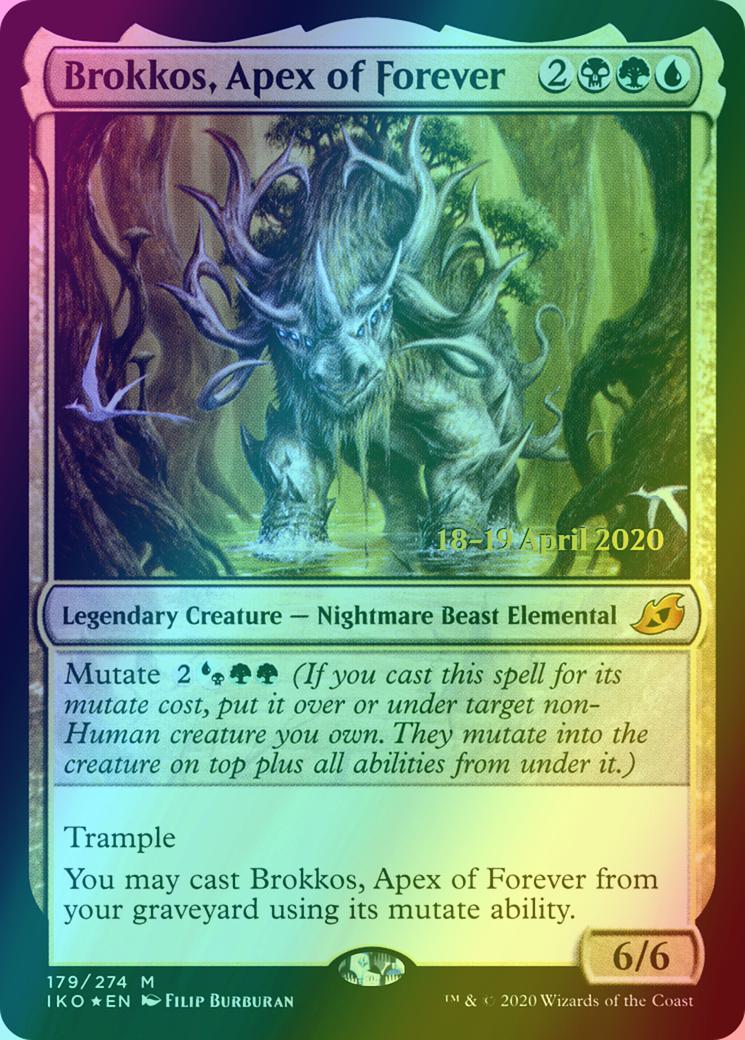 Brokkos, Apex of Forever [Prerelease] [179s] [Ikoria: Lair of Behemoths Promos] [Foil]